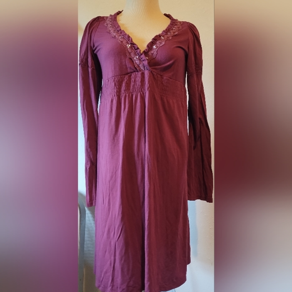 Johnny M wine dress